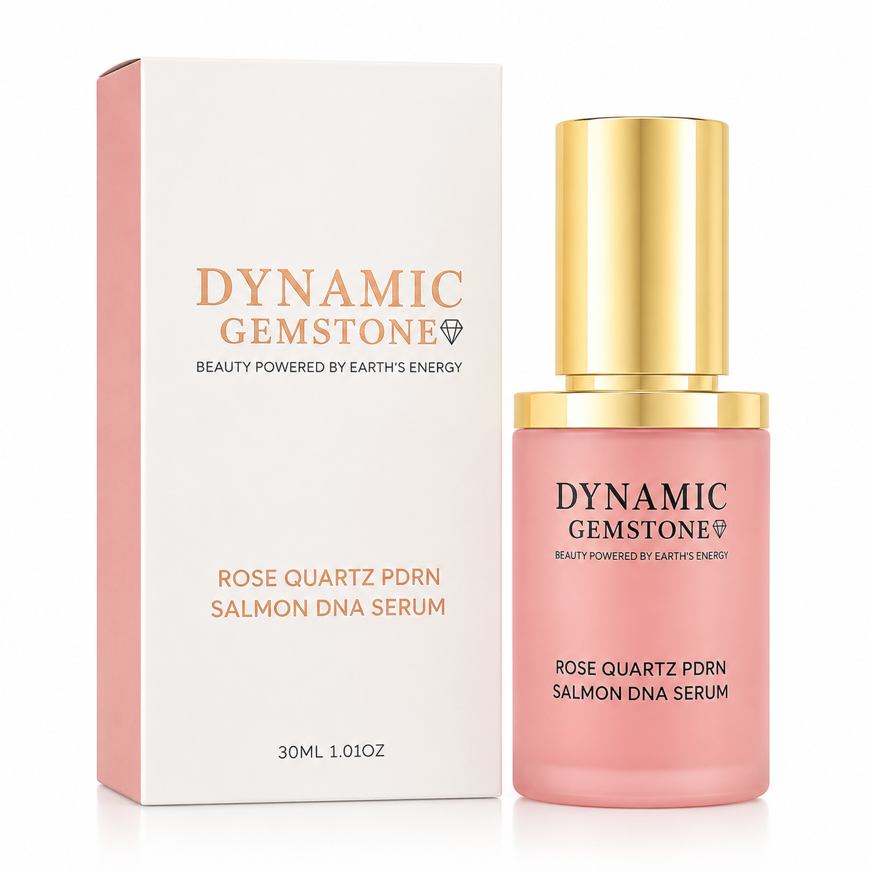 Dynamic Gemstone Rose Quartz PDRN Salmon DNA Serum – Dynamic Supreme