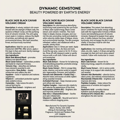 Black Jade Black Caviar Volcanic Set