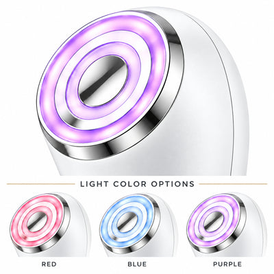 NEXUS treatment head showing red, blue and purple light colors